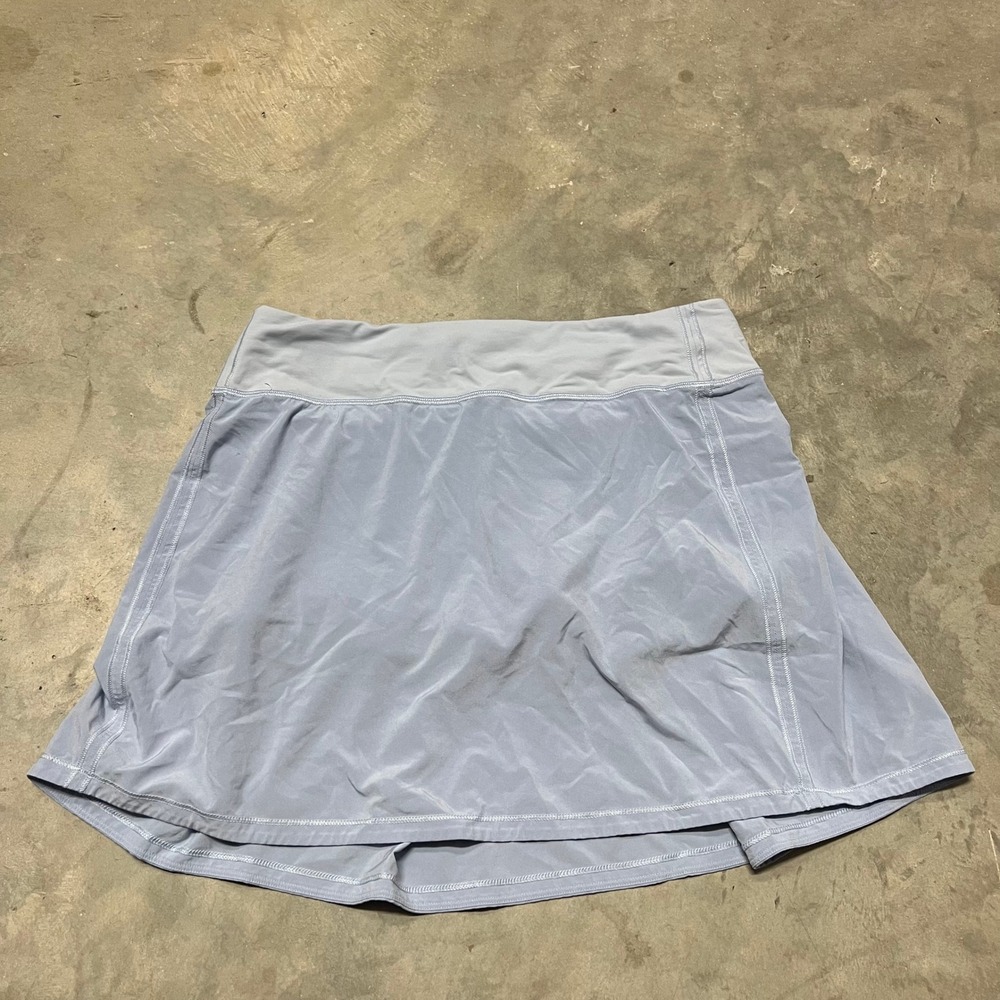 Lululemon Pace Rival Skirt Tall Blue Size 8 Activewear Running Tennis Skort